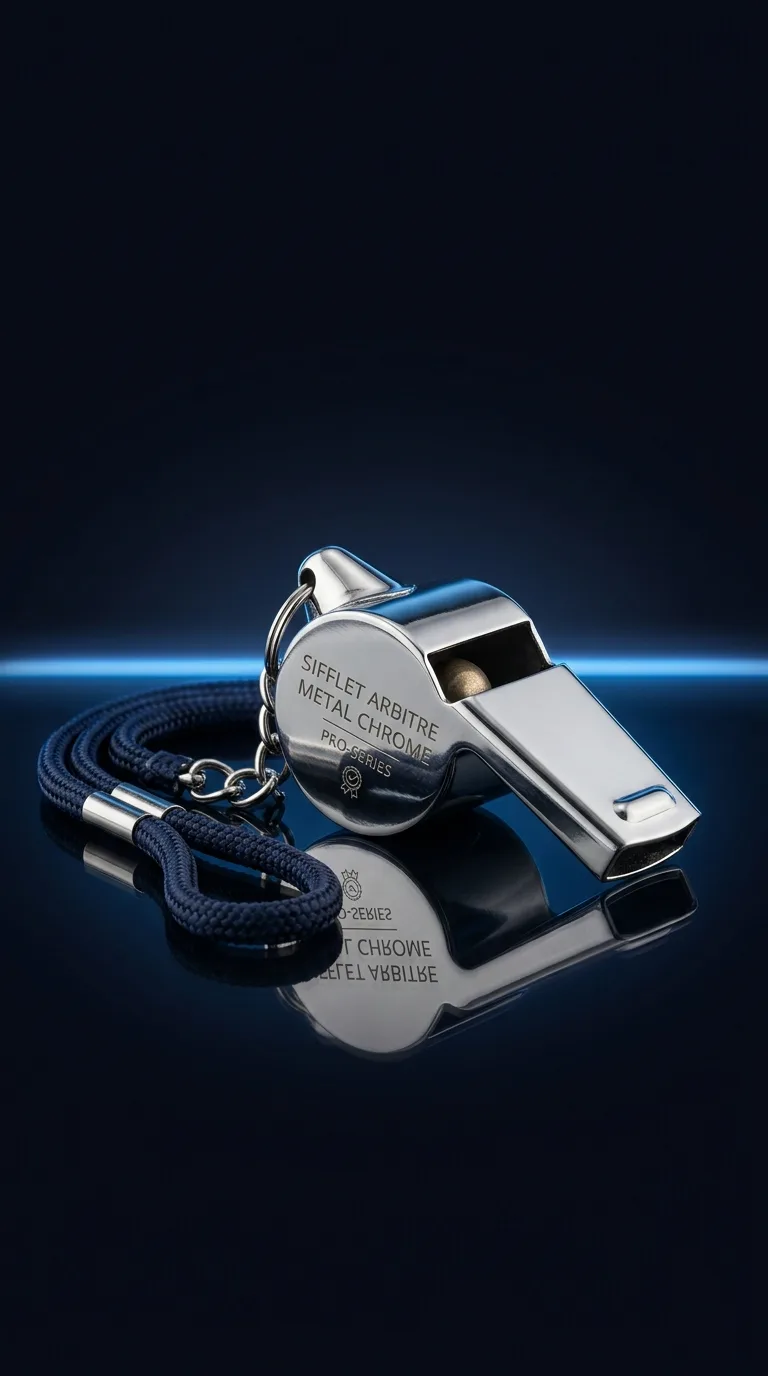 Siflet Arbitre Metal Chrome