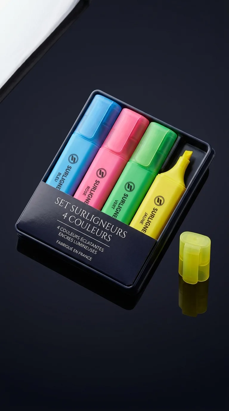 Surligneur Set 4 Couleurs
