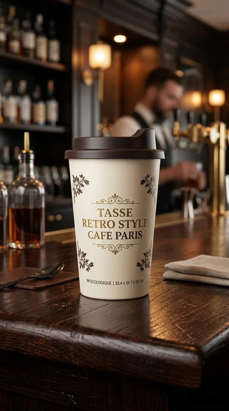 Tasse Retros Style Cafe Paris