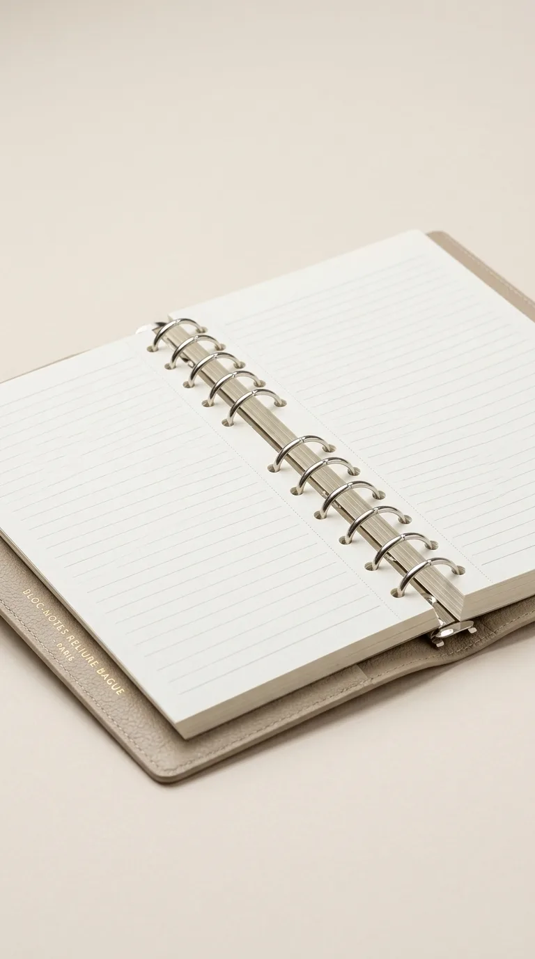 Bloc Notes Reliure Bague