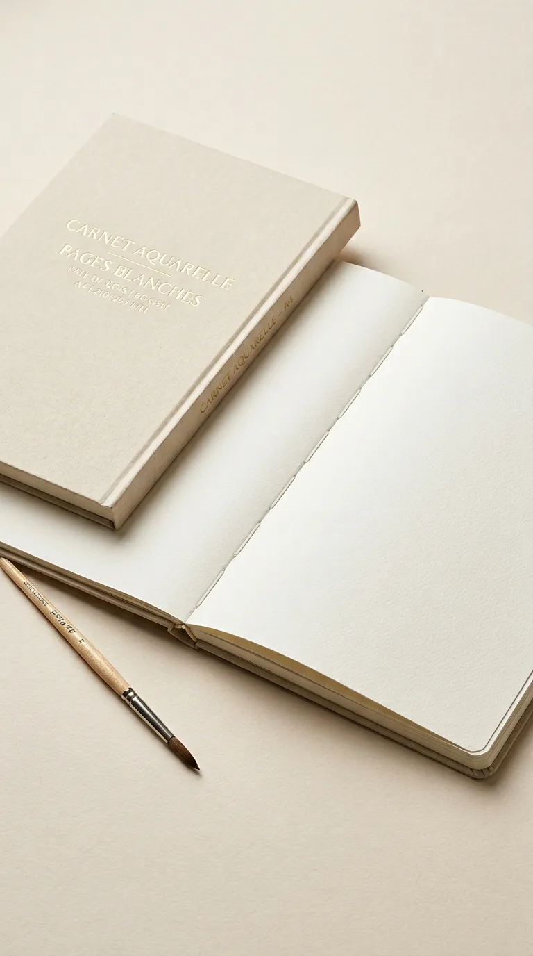 Carnet Aquarelle Pages Blanches