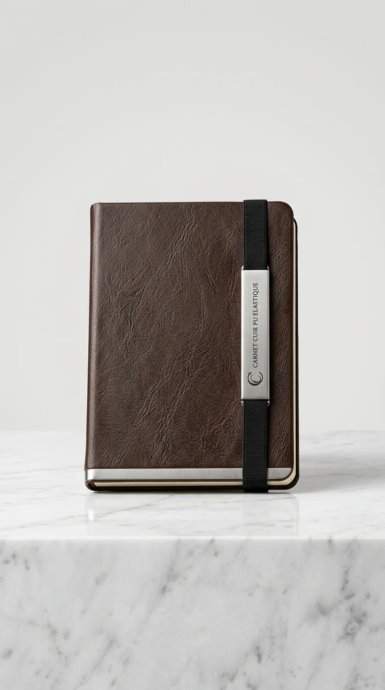 Carnet Cuir Pu Elastique — vue 2