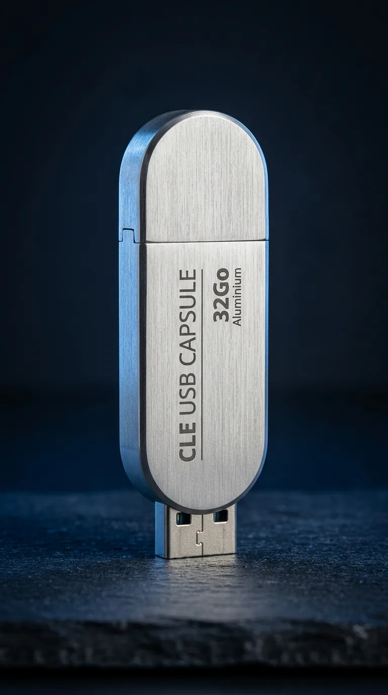 Cle Usb 16gb Metal Slim — vue 3