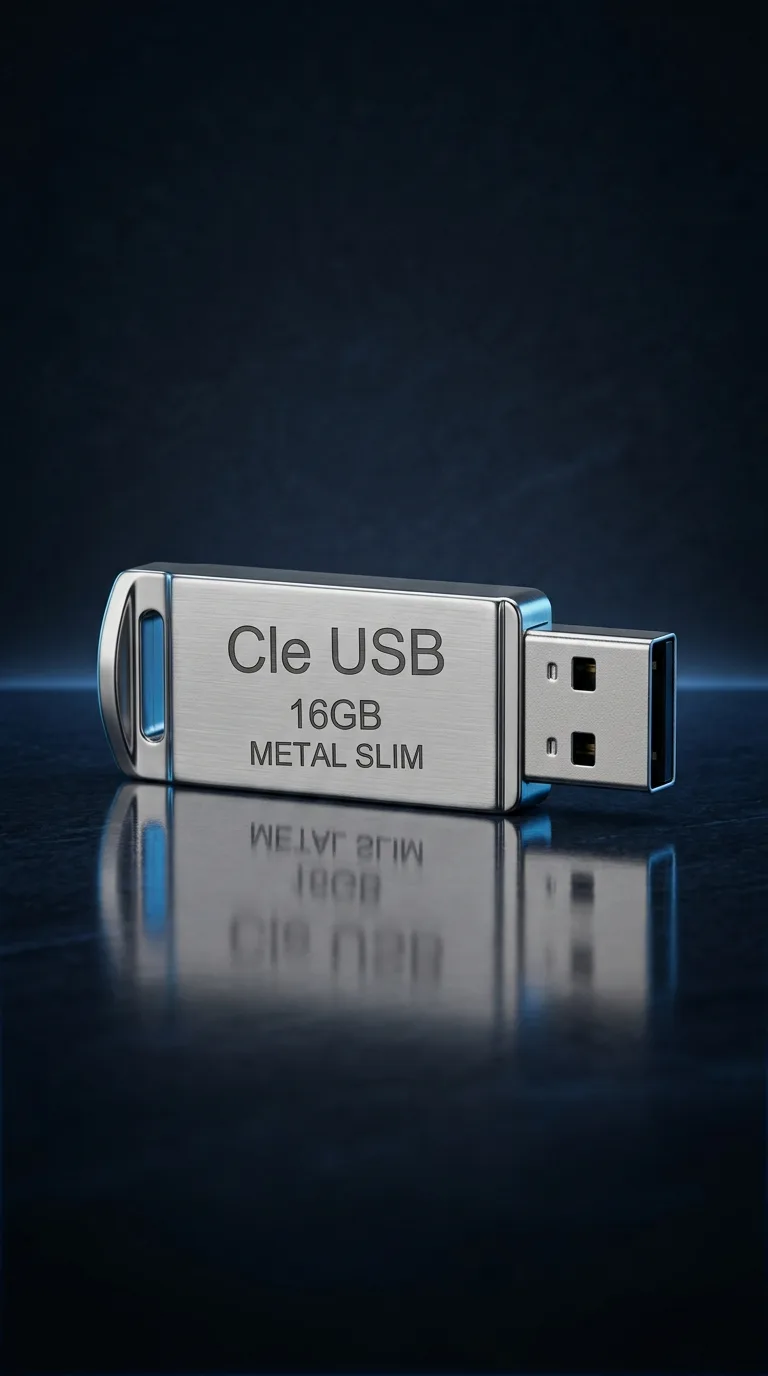 Cle Usb 16gb Metal Slim — vue 4