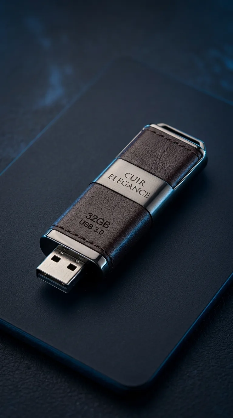 Cle Usb Simili Cuir Style — vue 2