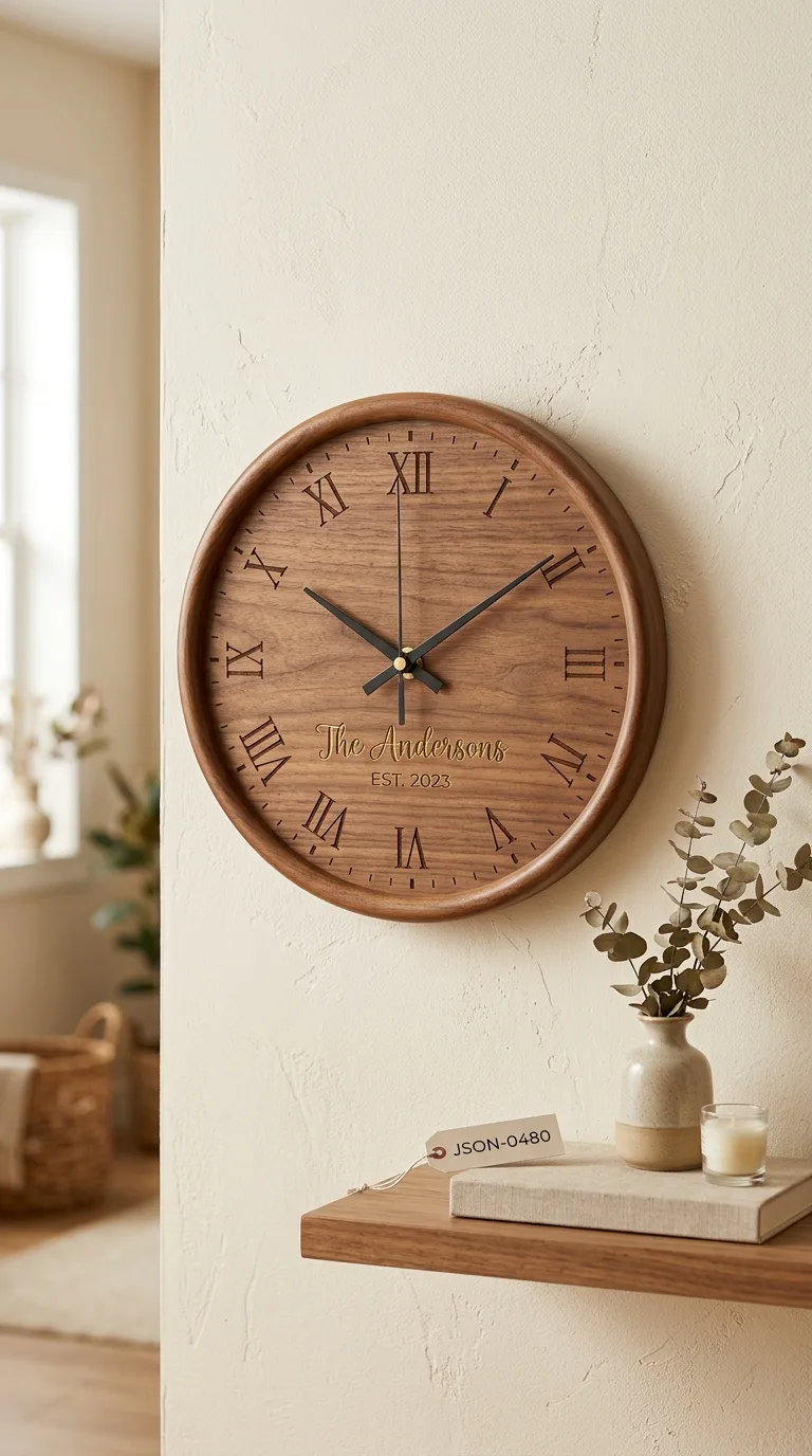 Horloge Murale Bois
