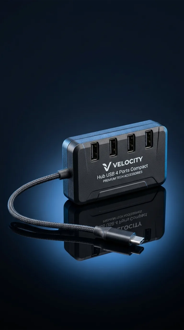 Hub Usb 4 Ports Compact