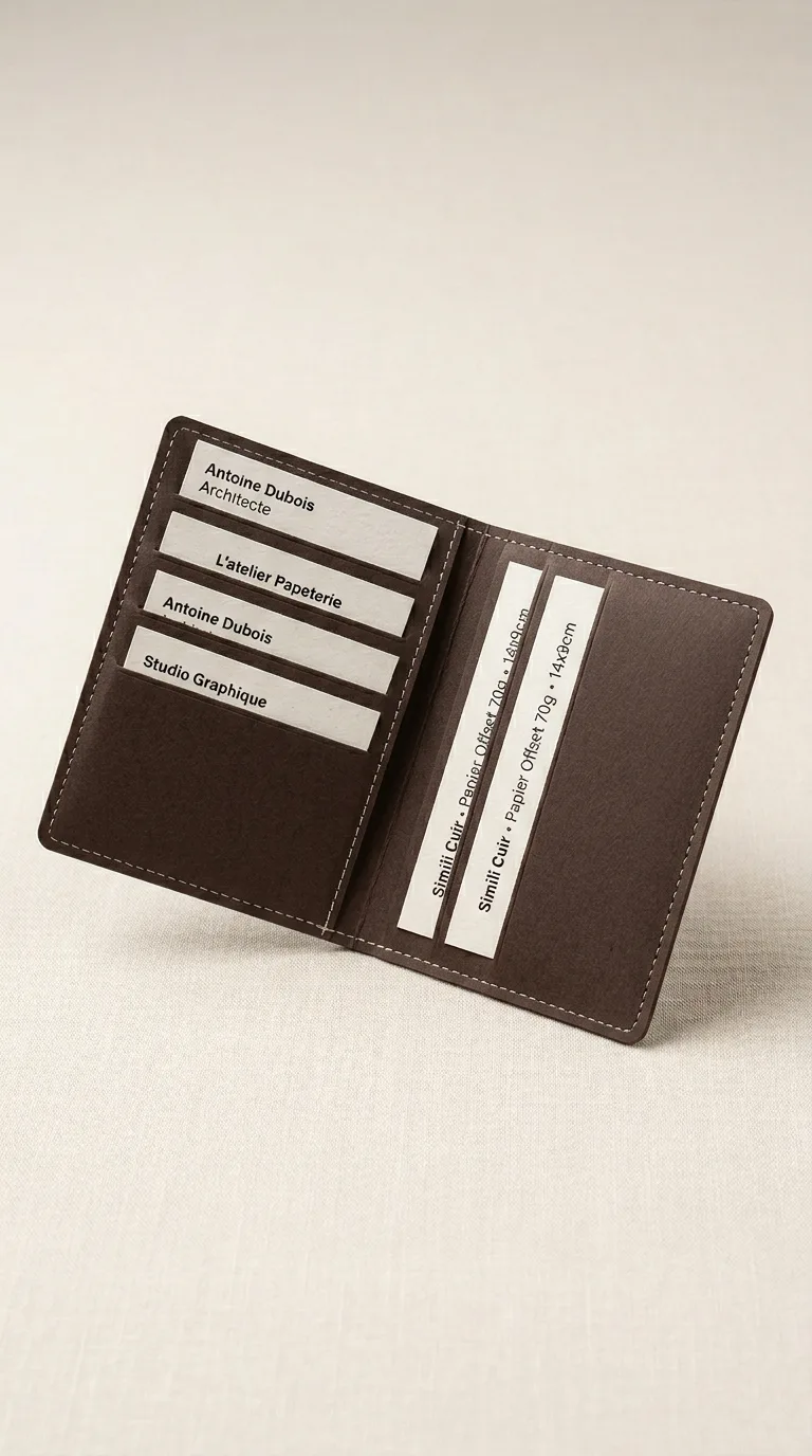 Porte Cartes Simili Cuir