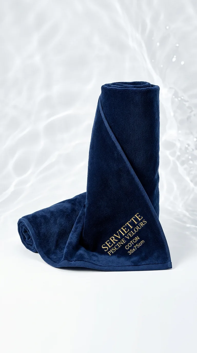 Serviette Piscine Velours